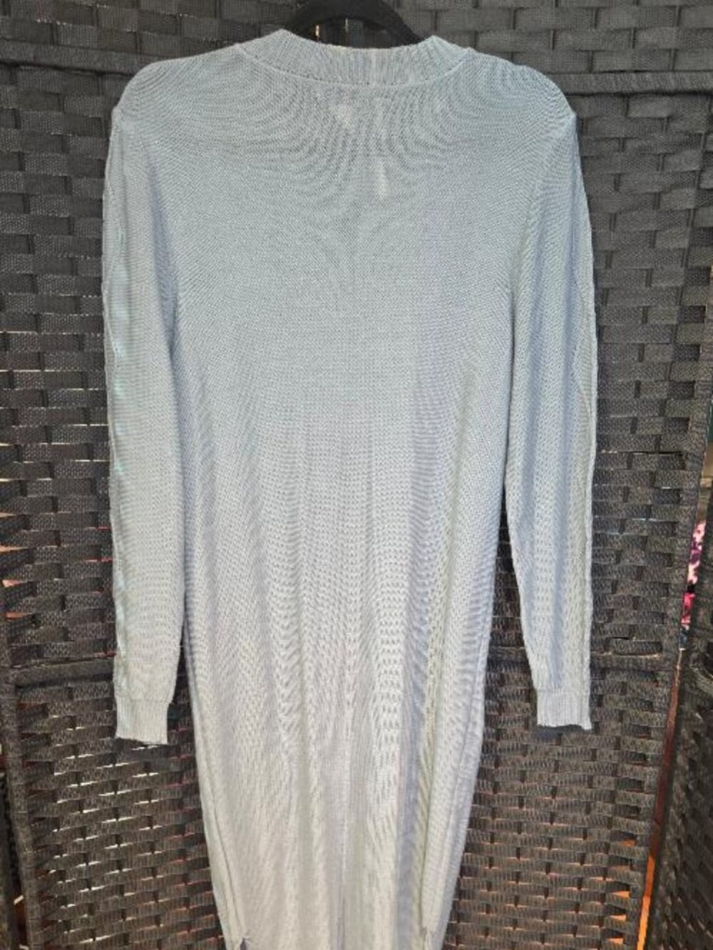 Shein EURMUSE Plain Round Neck Long Sleeve Loose Casual Sweater Dress - Picture 6 of 8